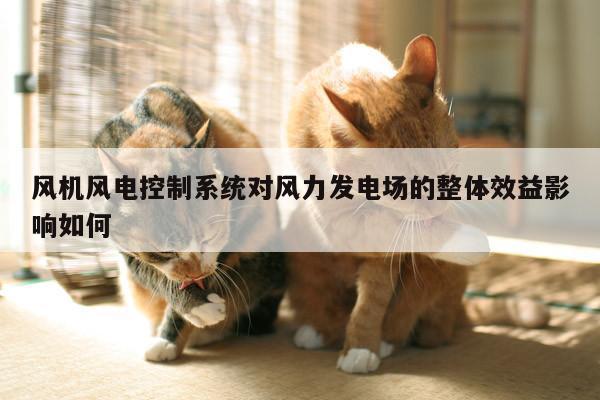 风机风电控制系统对风力发电场的整体效益影响如何